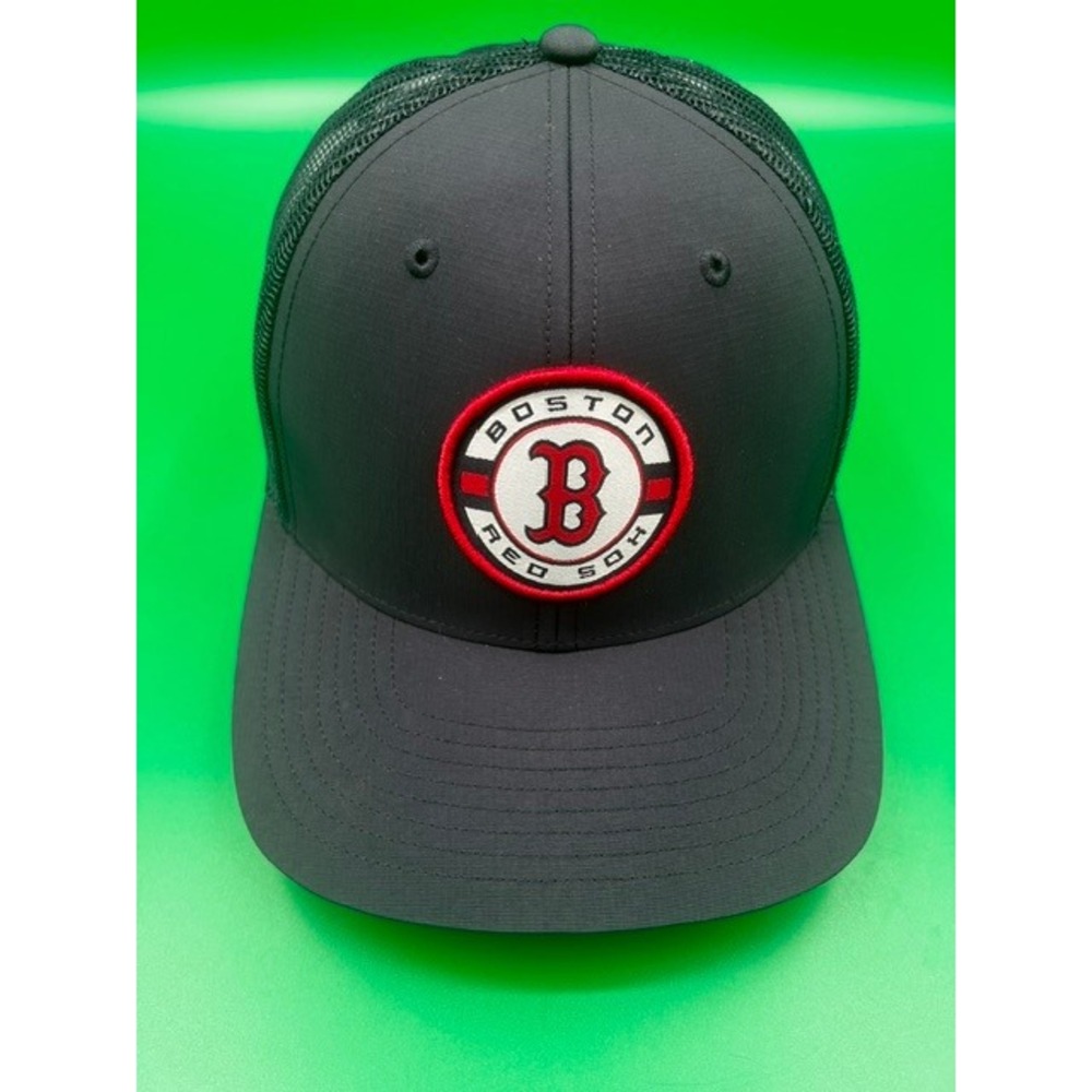 47 Brand Trucker Boston Red Sox Hat OSFA Black MLB Mesh Snapback Cap Fenway Fan